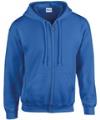 GD58 18600 Heavy Full Zip Hooded Sweat Royal colour image
